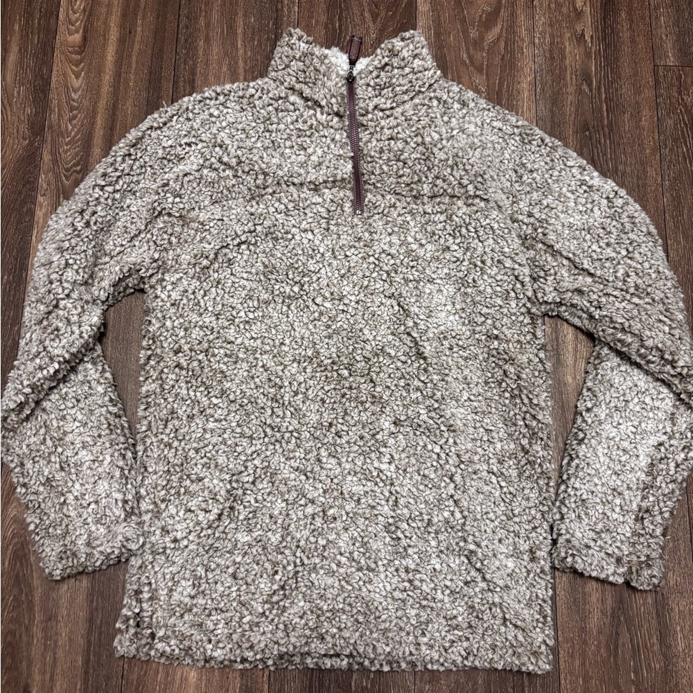 True Grit Frosty Tipped Pile 1/2 Zip Pullover. NWT